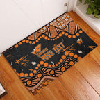 Personalized Greater Western Sydney Giants Rubber Doormat Aboriginal Pattern with Graffiti Style