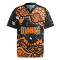 Personalized Greater Western Sydney Giants Rugby Jersey Aboriginal Pattern with Graffiti Style