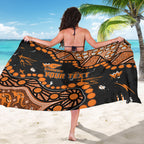 Personalized Greater Western Sydney Giants Sarong Aboriginal Pattern with Graffiti Style