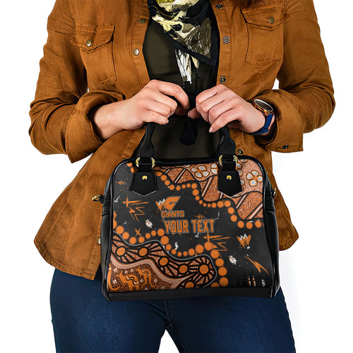 Personalized Greater Western Sydney Giants Shoulder Handbag Aboriginal Pattern with Graffiti Style