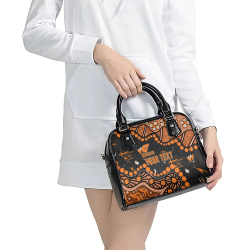 Personalized Greater Western Sydney Giants Shoulder Handbag Aboriginal Pattern with Graffiti Style