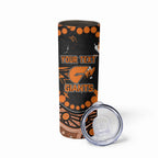 Personalized Greater Western Sydney Giants Skinny Tumbler Aboriginal Pattern with Graffiti Style
