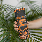 Personalized Greater Western Sydney Giants Skinny Tumbler Aboriginal Pattern with Graffiti Style