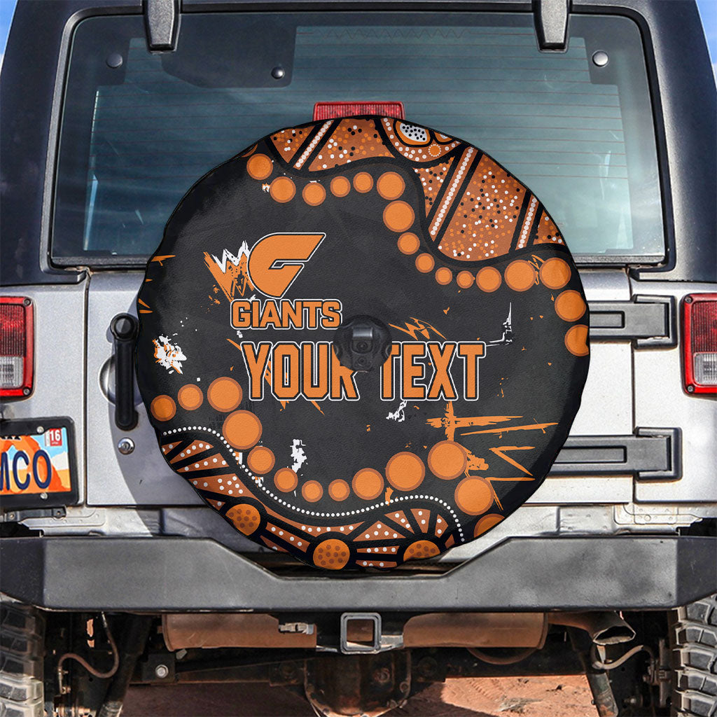 Personalized Greater Western Sydney Giants Spare Tire Cover Aboriginal Pattern with Graffiti Style
