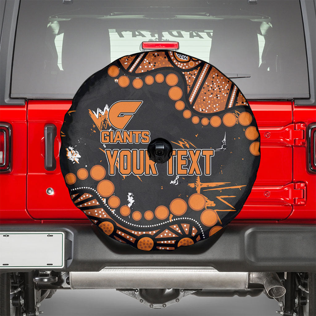 Personalized Greater Western Sydney Giants Spare Tire Cover Aboriginal Pattern with Graffiti Style