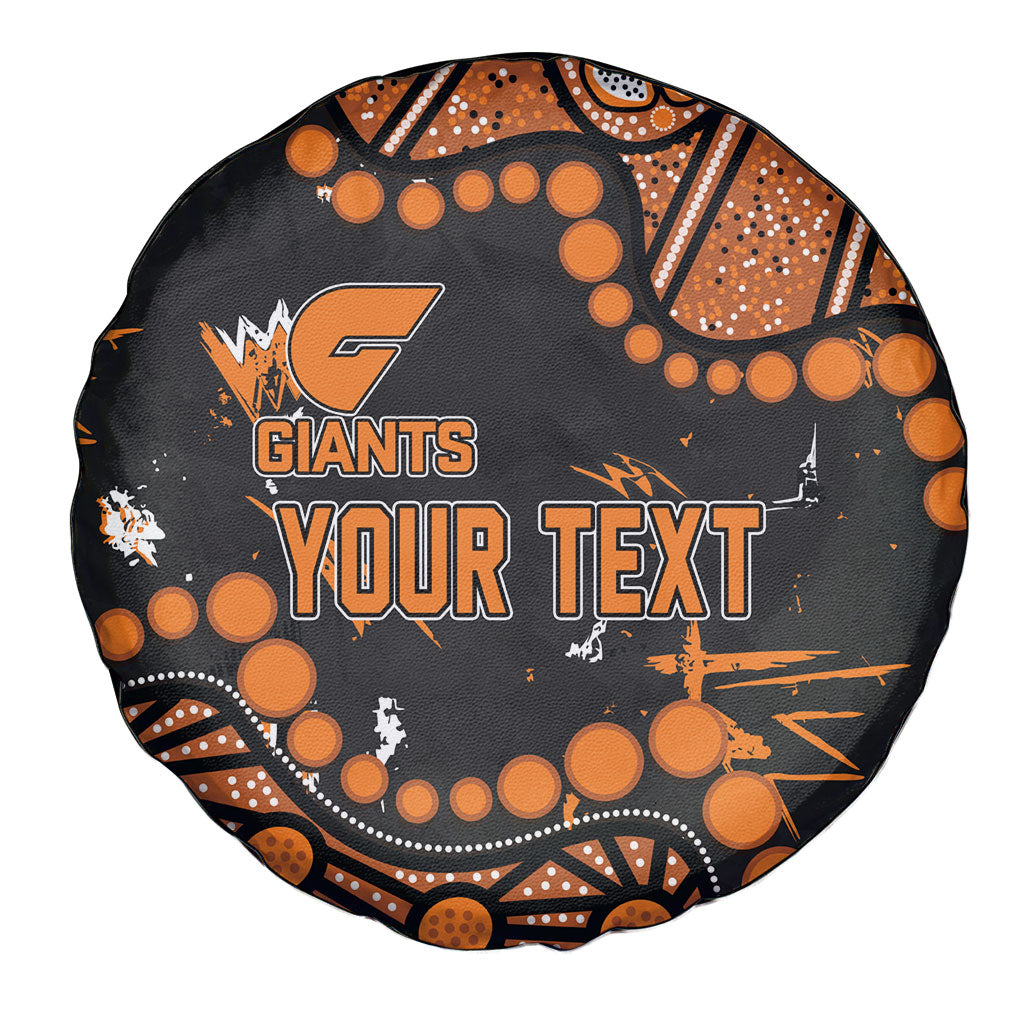 Personalized Greater Western Sydney Giants Spare Tire Cover Aboriginal Pattern with Graffiti Style
