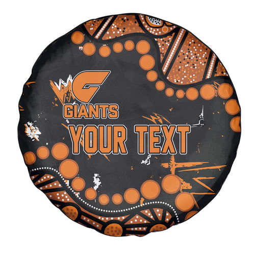Personalized Greater Western Sydney Giants Spare Tire Cover Aboriginal Pattern with Graffiti Style