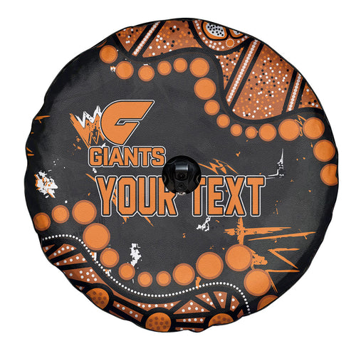 Personalized Greater Western Sydney Giants Spare Tire Cover Aboriginal Pattern with Graffiti Style