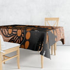 Personalized Greater Western Sydney Giants Tablecloth Aboriginal Pattern with Graffiti Style