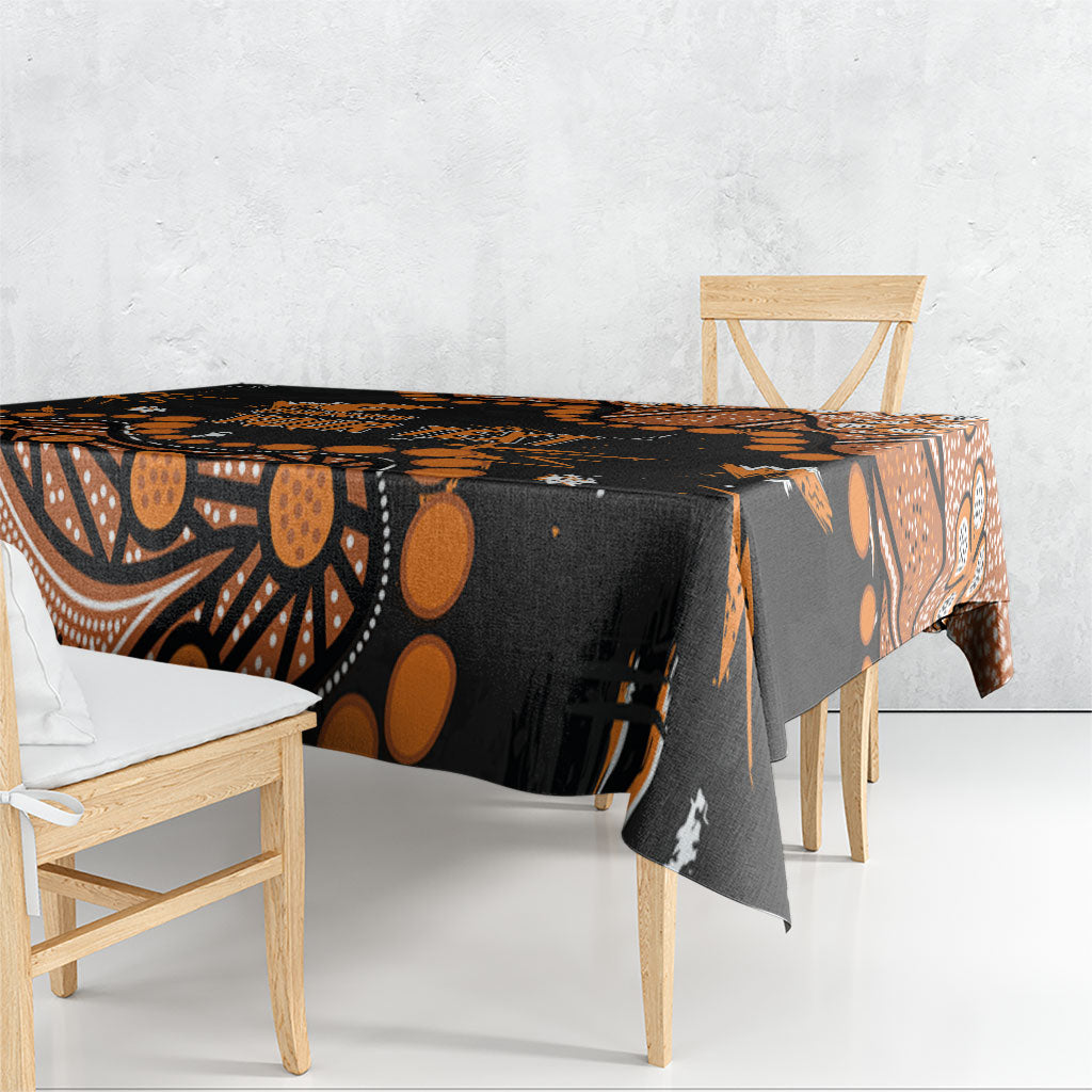 Personalized Greater Western Sydney Giants Tablecloth Aboriginal Pattern with Graffiti Style