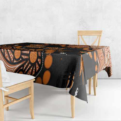 Personalized Greater Western Sydney Giants Tablecloth Aboriginal Pattern with Graffiti Style