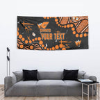 Personalized Greater Western Sydney Giants Tapestry Aboriginal Pattern with Graffiti Style