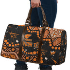 Personalized Greater Western Sydney Giants Travel Bag Aboriginal Pattern with Graffiti Style