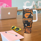 Personalized Greater Western Sydney Giants Tumbler With Handle Aboriginal Pattern with Graffiti Style
