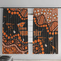 Personalized Greater Western Sydney Giants Window Curtain Aboriginal Pattern with Graffiti Style