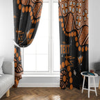 Personalized Greater Western Sydney Giants Window Curtain Aboriginal Pattern with Graffiti Style