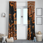 Personalized Greater Western Sydney Giants Window Curtain Aboriginal Pattern with Graffiti Style