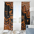 Personalized Greater Western Sydney Giants Window Curtain Aboriginal Pattern with Graffiti Style