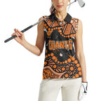 Personalized Greater Western Sydney Giants Women Sleeveless Polo Shirt Aboriginal Pattern with Graffiti Style