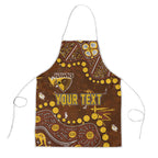 Personalized Hawthorn Hawks Apron Aboriginal Pattern with Graffiti Style