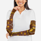 Personalized Hawthorn Hawks Arm Sleeves Aboriginal Pattern with Graffiti Style