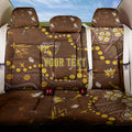 Personalized Hawthorn Hawks Back Car Seat Cover Aboriginal Pattern with Graffiti Style