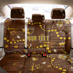 Personalized Hawthorn Hawks Back Car Seat Cover Aboriginal Pattern with Graffiti Style