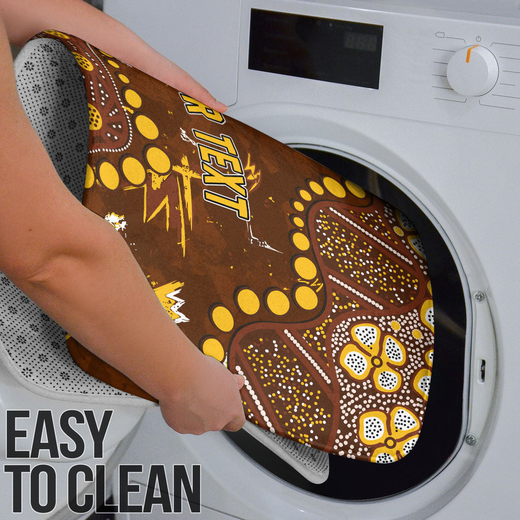 Personalized Hawthorn Hawks Bathroom Set Aboriginal Pattern with Graffiti Style
