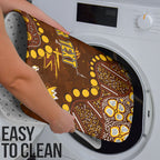 Personalized Hawthorn Hawks Bathroom Set Aboriginal Pattern with Graffiti Style