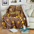 Personalized Hawthorn Hawks Blanket Aboriginal Pattern with Graffiti Style