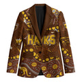 Personalized Hawthorn Hawks Blazer Aboriginal Pattern with Graffiti Style