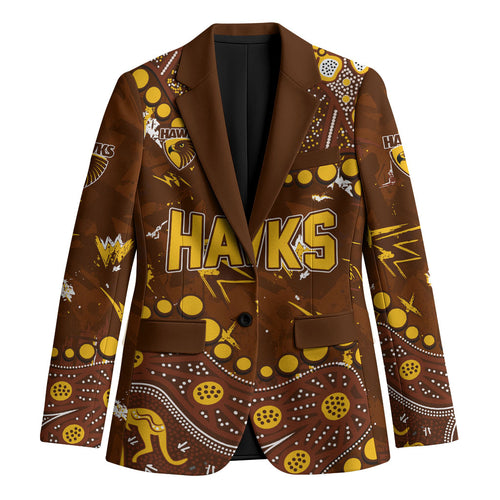 Personalized Hawthorn Hawks Blazer Aboriginal Pattern with Graffiti Style