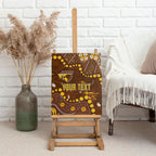 Personalized Hawthorn Hawks Canvas Wall Art Aboriginal Pattern with Graffiti Style