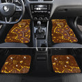 Personalized Hawthorn Hawks Car Mats Aboriginal Pattern with Graffiti Style