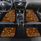 Personalized Hawthorn Hawks Car Mats Aboriginal Pattern with Graffiti Style