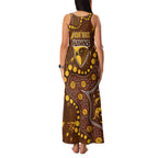 Personalized Hawthorn Hawks Family Matching Tank Maxi Dress and Hawaiian Shirt Aboriginal Pattern with Graffiti Style