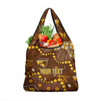 Personalized Hawthorn Hawks Grocery Bag Aboriginal Pattern with Graffiti Style