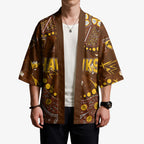 Personalized Hawthorn Hawks Kimono Aboriginal Pattern with Graffiti Style