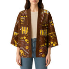 Personalized Hawthorn Hawks Kimono Aboriginal Pattern with Graffiti Style