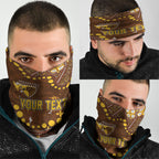 Personalized Hawthorn Hawks Neck Gaiter Aboriginal Pattern with Graffiti Style