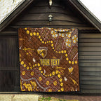 Personalized Hawthorn Hawks Quilt Aboriginal Pattern with Graffiti Style