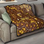 Personalized Hawthorn Hawks Quilt Aboriginal Pattern with Graffiti Style