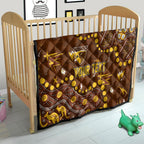 Personalized Hawthorn Hawks Quilt Aboriginal Pattern with Graffiti Style