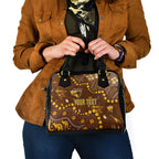 Personalized Hawthorn Hawks Shoulder Handbag Aboriginal Pattern with Graffiti Style