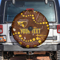 Personalized Hawthorn Hawks Spare Tire Cover Aboriginal Pattern with Graffiti Style
