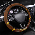 Hawthorn Hawks Steering Wheel Cover Aboriginal Pattern with Graffiti Style