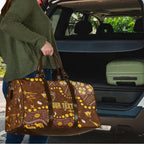 Personalized Hawthorn Hawks Travel Bag Aboriginal Pattern with Graffiti Style