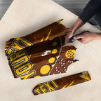 Personalized Hawthorn Hawks Umbrella Aboriginal Pattern with Graffiti Style