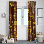 Personalized Hawthorn Hawks Window Curtain Aboriginal Pattern with Graffiti Style