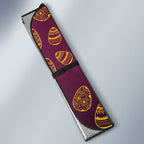 Brisbane Broncos Easter Day Auto Sun Shade Bunny and Egg Pattern in Gold Maroon Festive Style